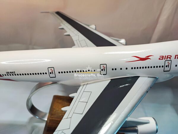 Model of B747-200 Air Mauritius with detailed craftsmanship.